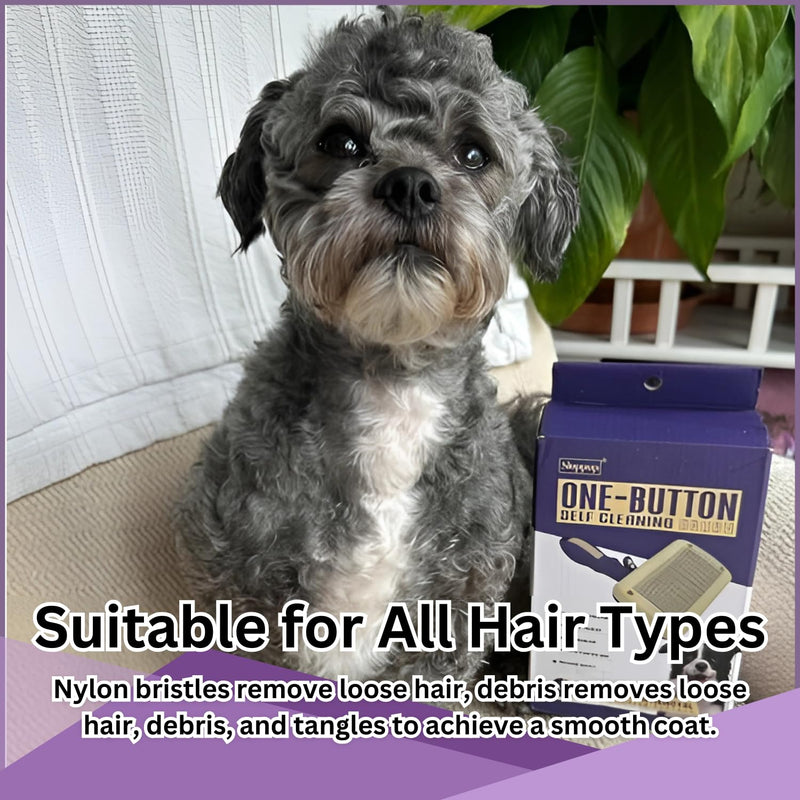 PetBuds Flea Comb for Dogs and Cats, Dog Hair Comb Grooming Tool for Removing Tear Stains, Fleas, Dandruff, Lice (Slicker Dog Brush, 2, count) Slicker Dog Brush 2.0
