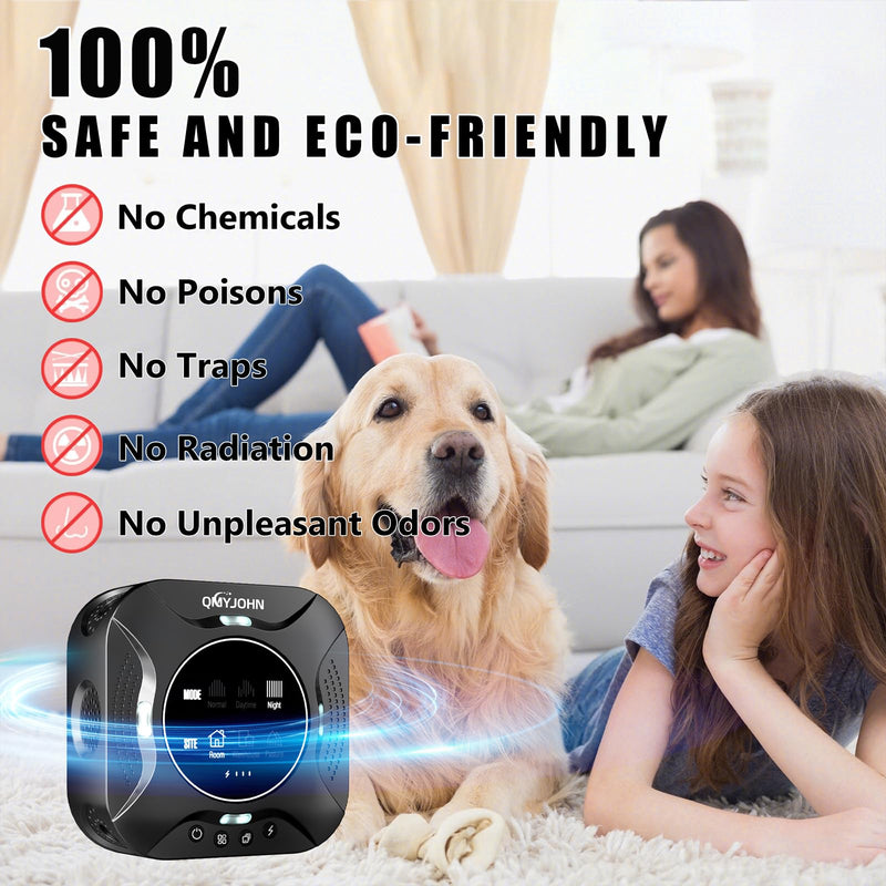 Indoor Ultrasonic Pest Repeller Plug-in, with a Display Screen & LED Strobe Light, Effectively Repels Mice, Squirrels, Roaches & Other Rodents up to 3900 Sq.Ft. Suitable for Attics, Garages, etc. 1 Count (Pack of 1) - PawsPlanet Australia