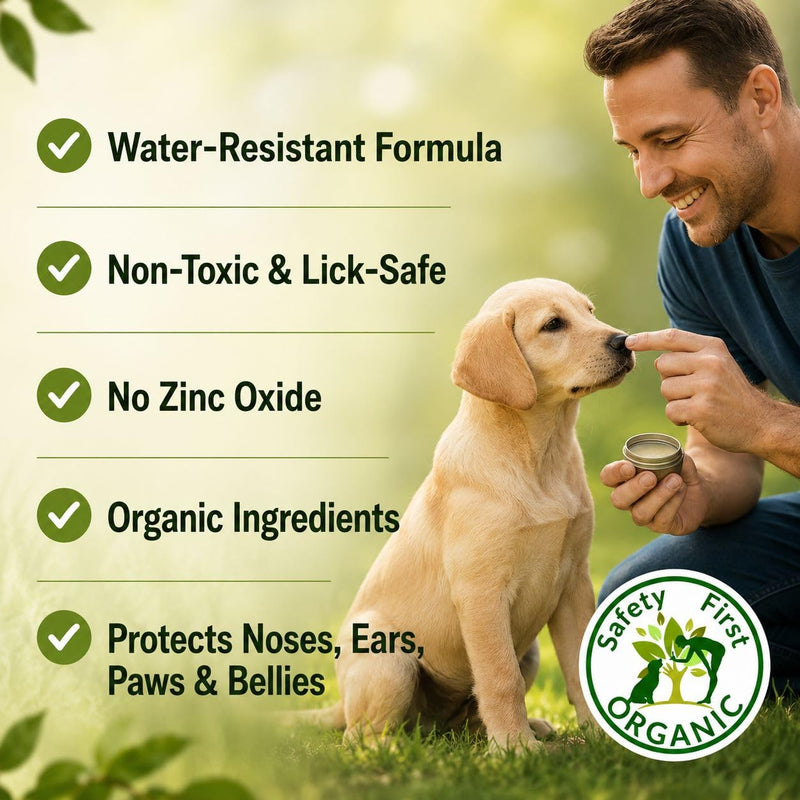 Sit Stay Forever Organic Sunscreen for Dogs and Cats, Dog Sunscreen, Dog Beach Essentials, Pet Sunscreen Cream for Dogs, Zinc Free, Dog Sun Protection, Dog Sunblock, Cat Sunscreen Made in USA, 2 oz