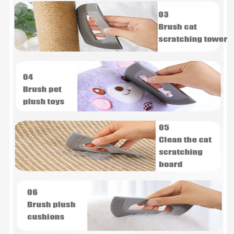 2PCS Mini Pet Hair Remover | Edge and Corner Cleaner, Pet Hair Brush Sheet for Cat Dog Rabbit Kitten Sofa Bed Carpet Rake Rug Fabric Couch Furniture & Car Interiors - PawsPlanet Australia