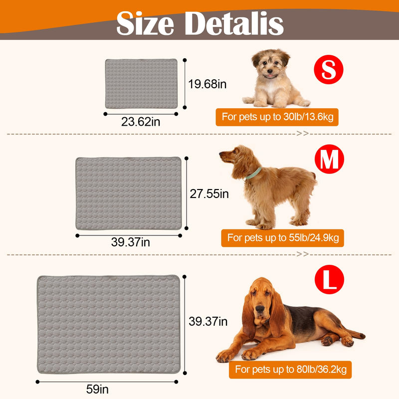Dog Bed Mat - Washable Pet Furniture Protector with Anti-Slip Bottom for Dogs and Cats, 23 x 19 Inch, Dark Gray - PawsPlanet Australia