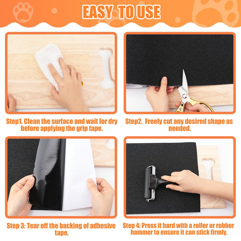 Pet Nail Self Adhesive Replacement Emery Paper Fits Most Dog Scratch Pad Cat Litter Box DIY on The Places Where Pets Like to Scratch Alternatives to Cat and Dog Nail Clippers (10in*13ft, Gray) 10in*13ft - PawsPlanet Australia