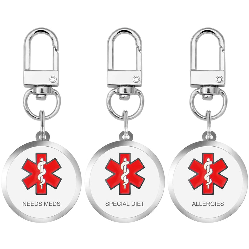 Allergies Tag Easily Attach to Dog Collar, Harness, Vest (Small-0.98inch) Small Allergies (Tag) - PawsPlanet Australia