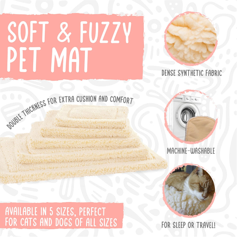 HuggleHounds Mat Cat & Dog Bed - Crate Pads for Dog Cages, Machine Washable Kennel Bed for Sleeping, Small & Medium Size Breeds - Small, 23" x 30" - PawsPlanet Australia