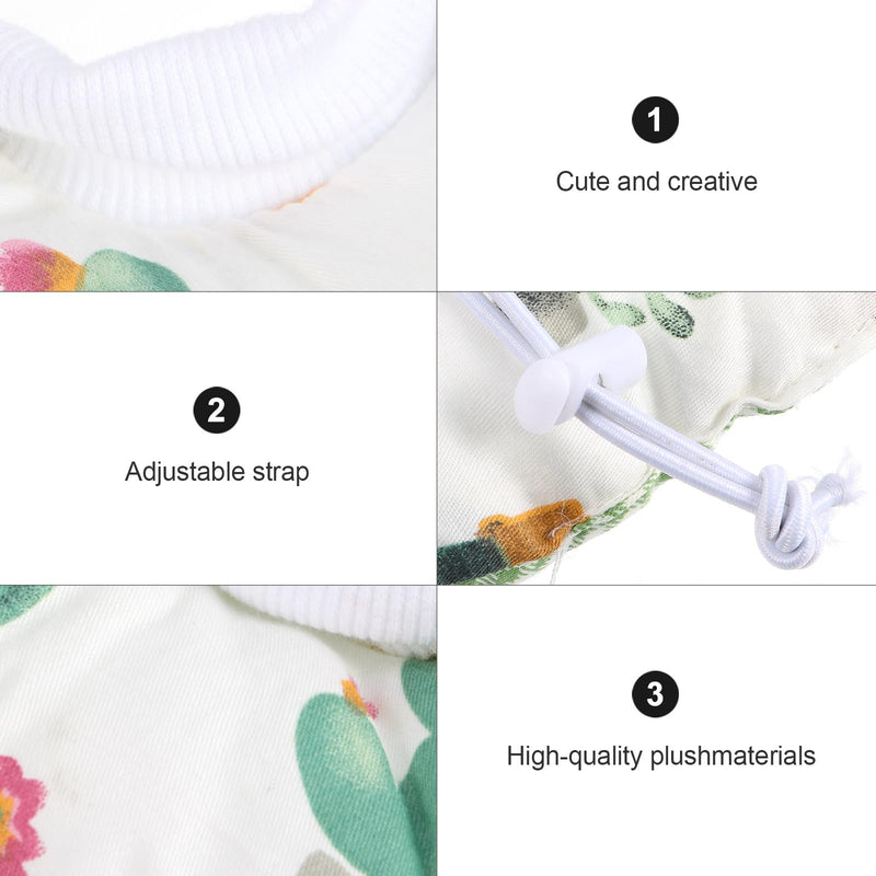 INOOMP Surgical Collar for Cats and Kittens with Soft Cotton Material and Cute Pattern for Wound Healing and Prevention of Licking and Scratching After Surgery