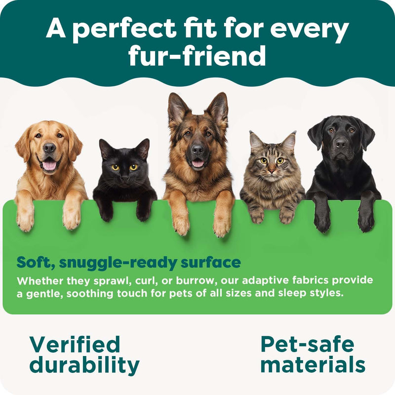 FurHaven Dog Bed Cover Replacement, Sofa-Style Design with Soft Quilted Sleep Surface for Cozy Comfort, Machine Washable, Jumbo Plus XXL, Quilted Fabric, Navy Blue - PawsPlanet Australia