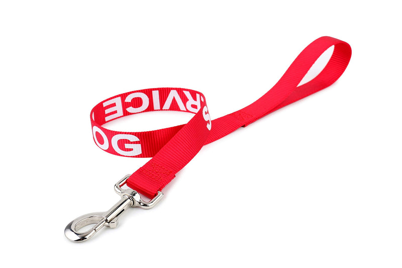 Doggie Stylz Service Dog Leash Wrap or Emotional Support Leash With Large Lettering on Both Sides. Prevent Accidents by Warning Others Your Dog is Working.
