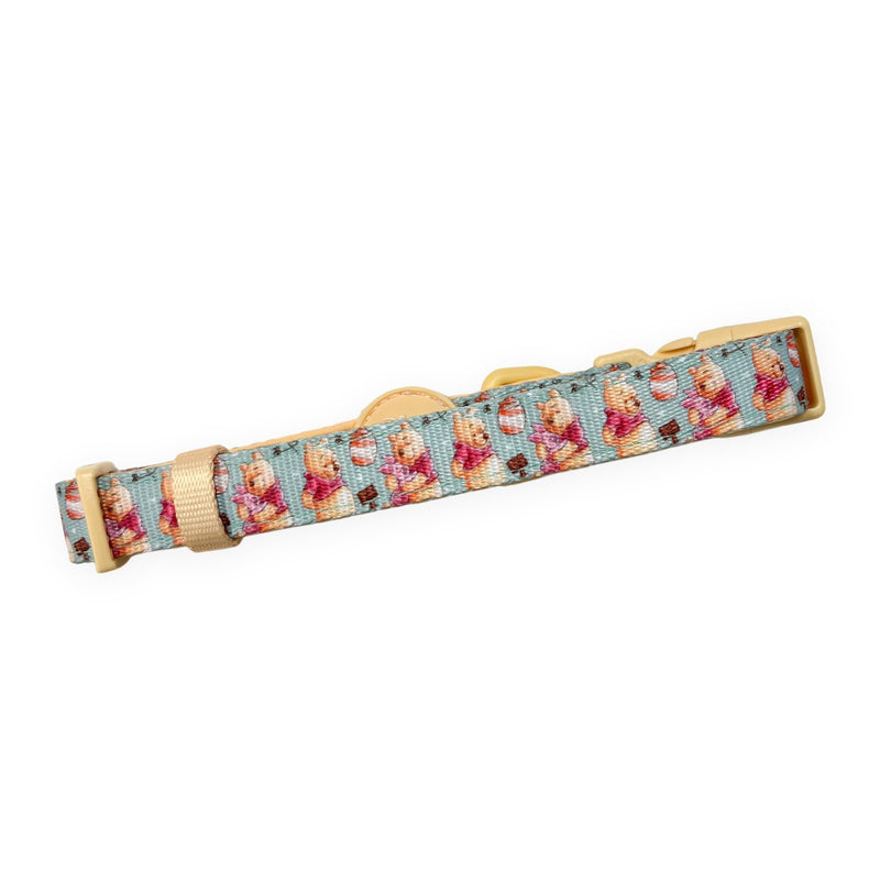 Pawsome Paws Boutique Winnie the Pooh Large Adjustable Disney Collar with Soft Lining and Secure D-Ring - PawsPlanet Australia