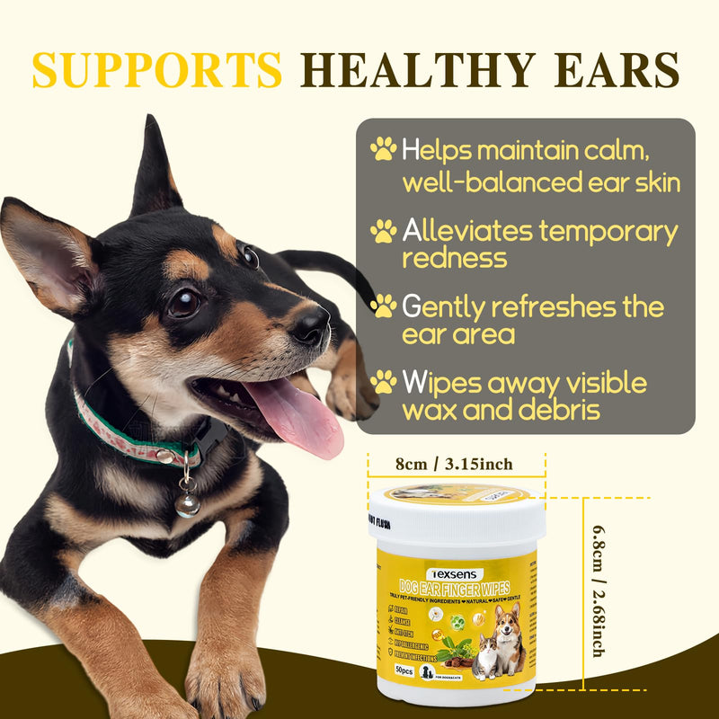 Texsens Pet Backpack(Expandable-Black) & Ear Care Wipes Combo‌ - PawsPlanet Australia