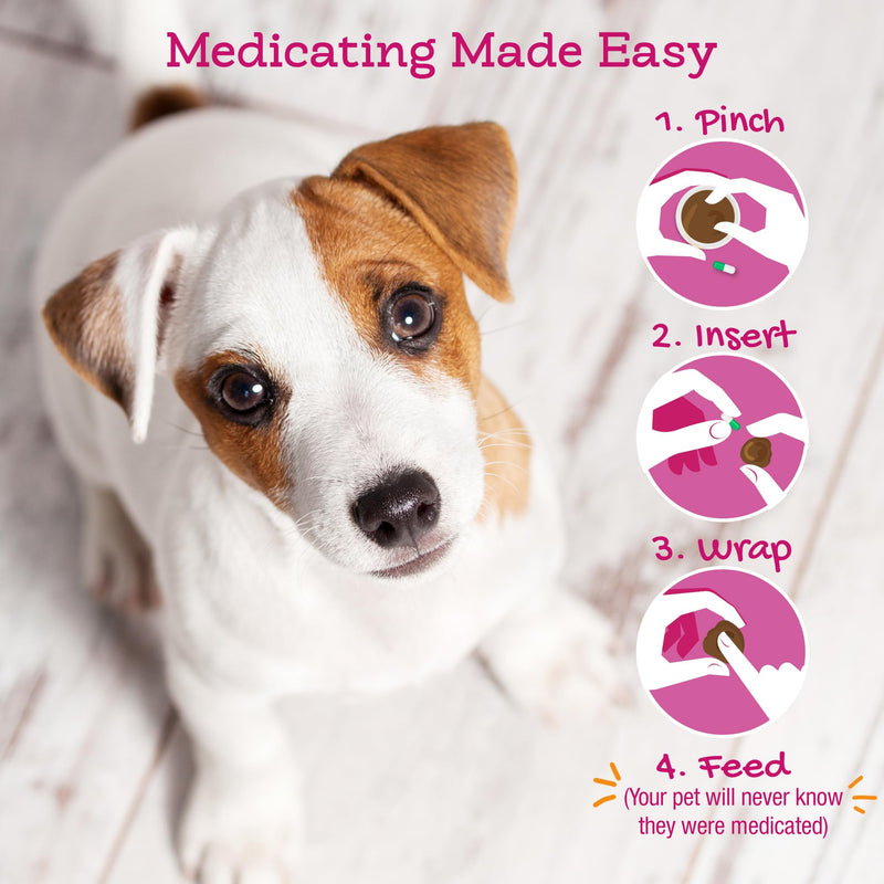 Riley's Pill Wrap for Dogs with Probiotics - Delicious Cheese & Bacon Flavored Pill Paste for Dogs - Wrap Pills, Capsules, Tablets in a Pocket or Pouch to Mask The Taste & Make Pill Time Fun - 4.2 oz Cheese & Bacon + Probiotics