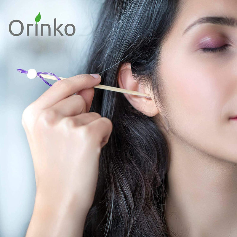 Orinko - Bamboo Ear Cleaner 10x - Ear Cleaner for Human - Ecologic and Reusable for Life - Get Rid of Cotton Swabs - [SATISFIED OR REFUNDED]