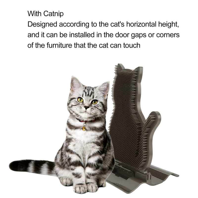 Cat Massage Brush, PE Material Cat Self Groomer Wall Corner Massage Comb Massager Tool for Cats with Long and Short Fur - PawsPlanet Australia