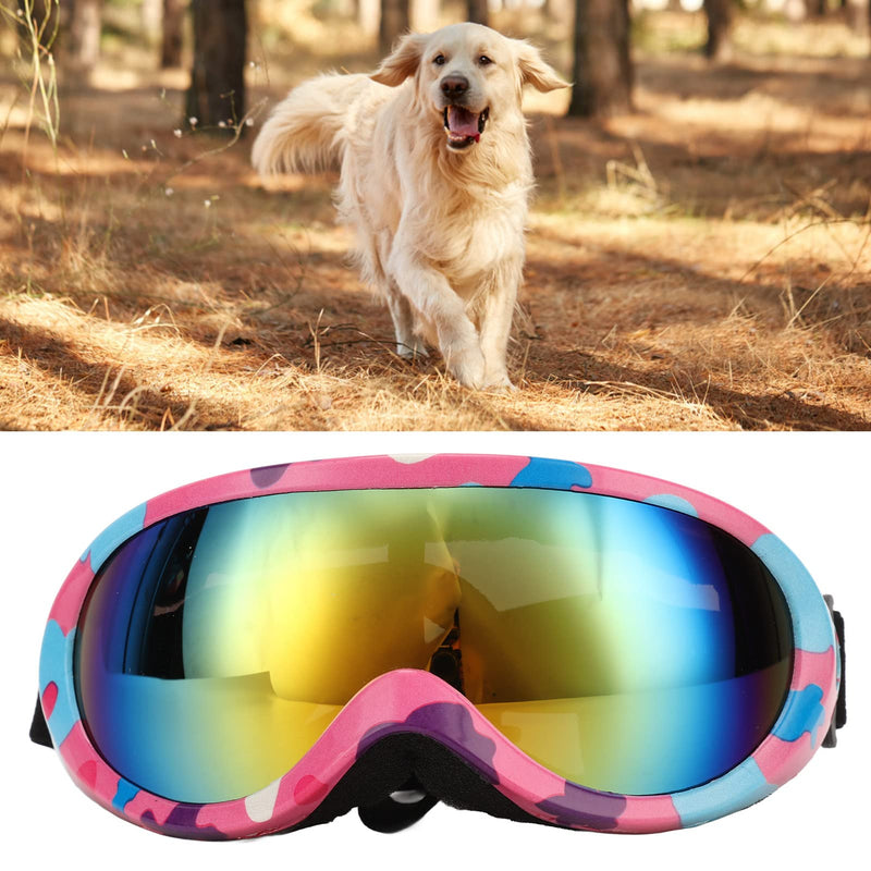 Dog Sunglasses, Dog Goggles Pet Glasses Eye UV Protection Winproof for Dogs Eyes Protection Red Lens White Purple Frame - PawsPlanet Australia