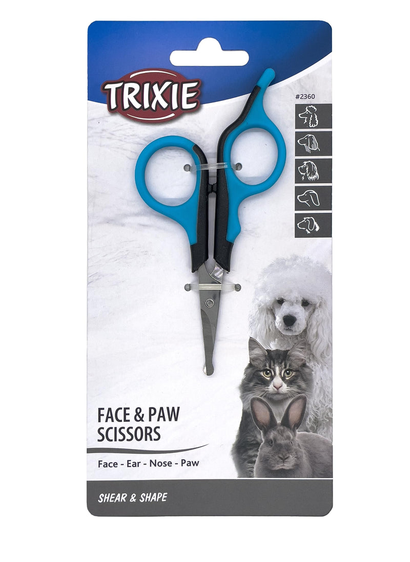 Trixie Face and Paw Scissor for Dog, 9 cm, Black - PawsPlanet Australia