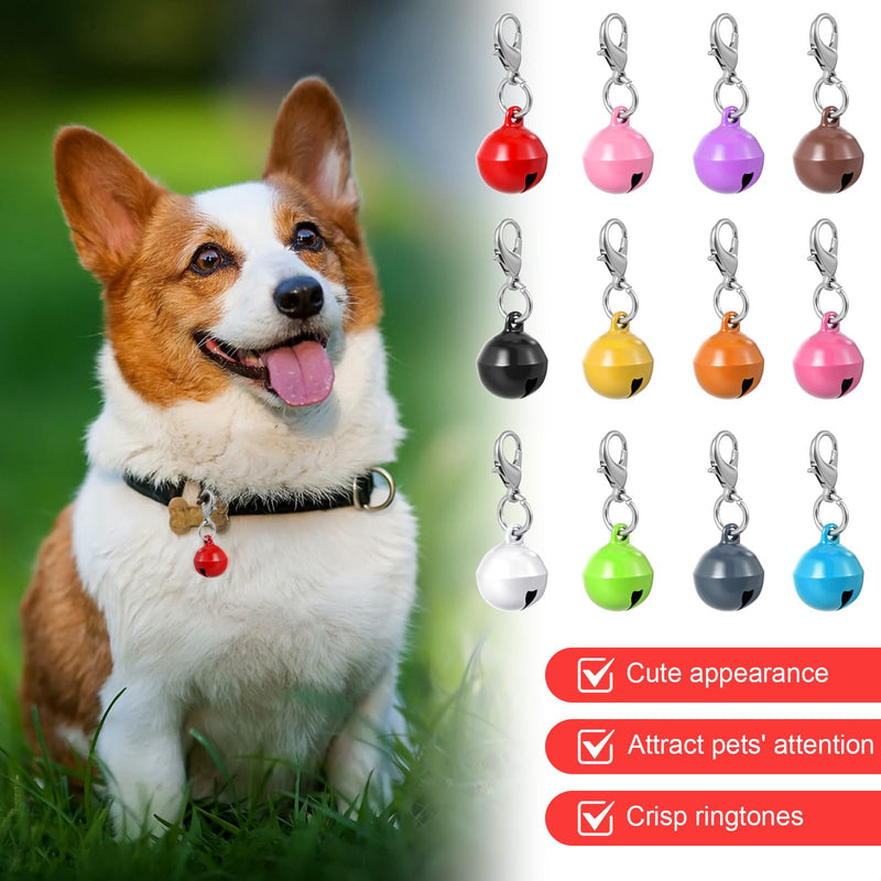 24pcs Cat Bell for Cat Collar, Small Dog Collar Bells, Metal Small Pet Puppy Bell for Pet Cats Dog Collars Charms Accessories - PawsPlanet Australia