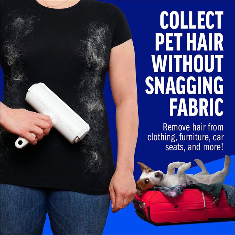 Self-Cleaning Dog Hair Remover Brush – Reusable Lint Roller for Dog and Cat Hair, Sofa Pet Hair Remover, Car Accessories, and Car Detailing Kit – Eco-Friendly and Durable Pet Hair Removal Tool - PawsPlanet Australia