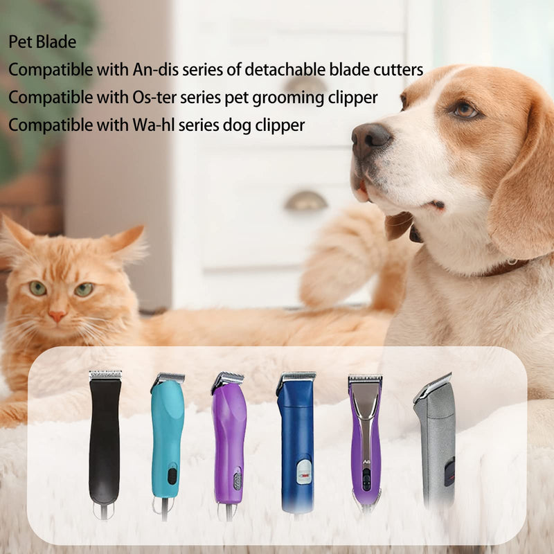 BESTBOMG Pet Cutting Blades Shaving Head Compatible with Easter Animal Cutters Removable Stainless Steel Ceramic Blade Compatible Wahl Clipper Compatible A 15# 1.5mm