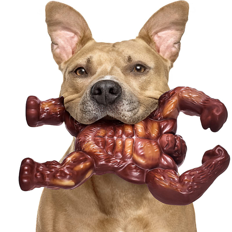 PETSTA Indestructible Dog Toys for Aggressive Chewers, Extreme Tough Dog Toys for Large Dogs, Real Beef Flavored, Dog Bone for Medium/Large Dogs Breed, Gifts for Dogs KING KONG - PawsPlanet Australia