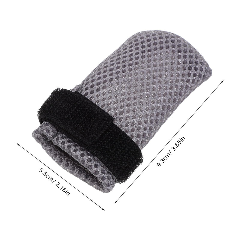 POPETPOP 4-Pack Polyester Cat Gloves to Protect Cat Claws During Bathing and Medication Administration. Adjustable and Safe for Cat Paws
