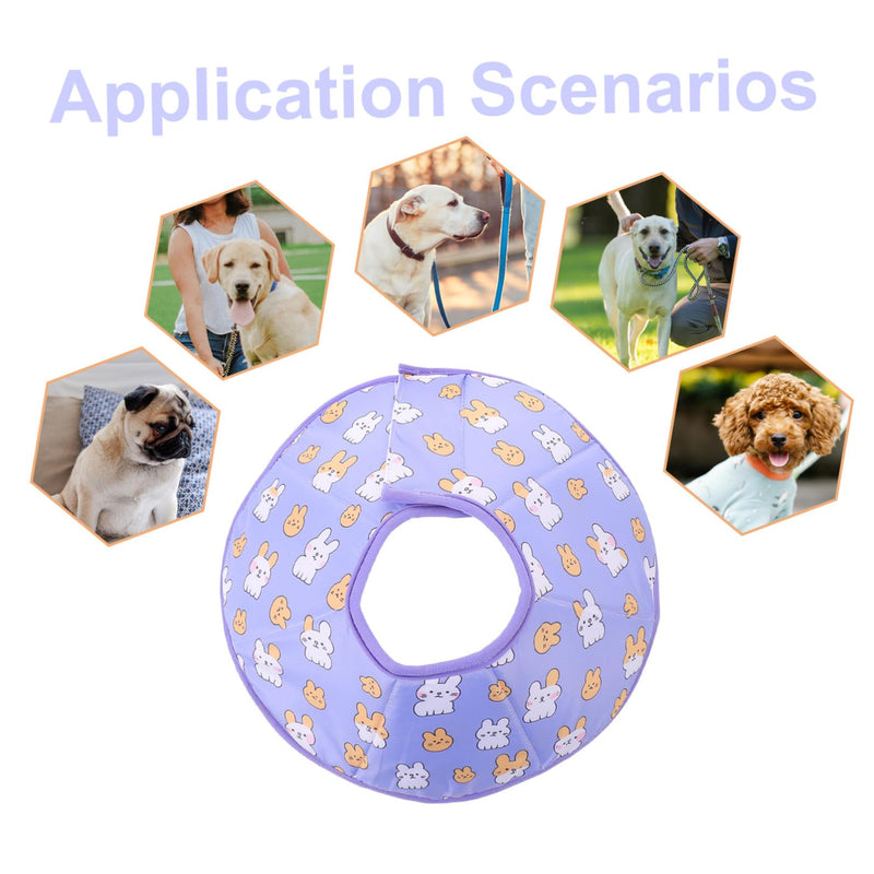 TOYANDONA Anti-Leak Recovery Collar for Small Dogs and Cats, Adjustable Soft Conical Collar 32 x 36 cm, Post-Surgical Protective Collar for Pets, Easy Cleaning