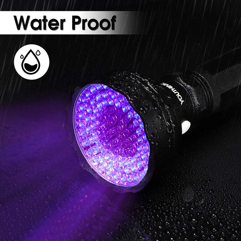 Oumefar 2 in 1 Powerful Flashlight Flashlight Torch Hand-held Detector with Sunglasses Goggles Detector Tool for Pets Urine