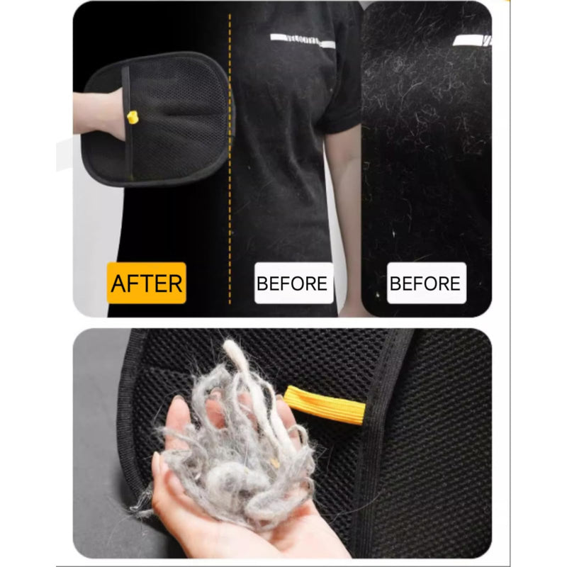 2-Pack Washable Pet Grooming Gloves – Electrostatic Deshedding Mitts for Dogs & Cats, Removes Fur from Furniture, Couches, Beds, Car Seats & Clothes – Reusable Cleaning Tool.. - PawsPlanet Australia