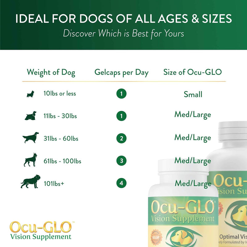 Ocu-GLO by Angels’ Eyes Vision Supplement for Dogs | Grapeseed Extract, Lutein, Omega-3 Fatty Acids | Supports Eye Health | Antioxidants for Canine Eye Care | Daily Eye Vitamins, 45 Count Small Dogs - PawsPlanet Australia