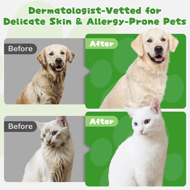 Pet Glove Wipes for Dogs & Cats,Shedding Control, Dander Removal & Paw Cleaning,Reusable Dry Wash Mitt for Daily Use, Travel Essentials for Pets - PawsPlanet Australia