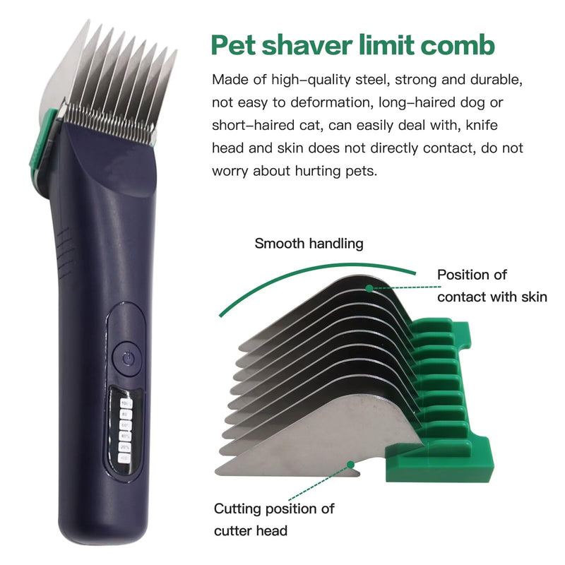 Animal Stainless Steel Attachment Guide Comb for 5-in-1 Detachable Blade, For Wahl Bravura, Arco, Chromado, Figura, and Motion, Pet, Dog, Cat, Horse Clippers - PawsPlanet Australia