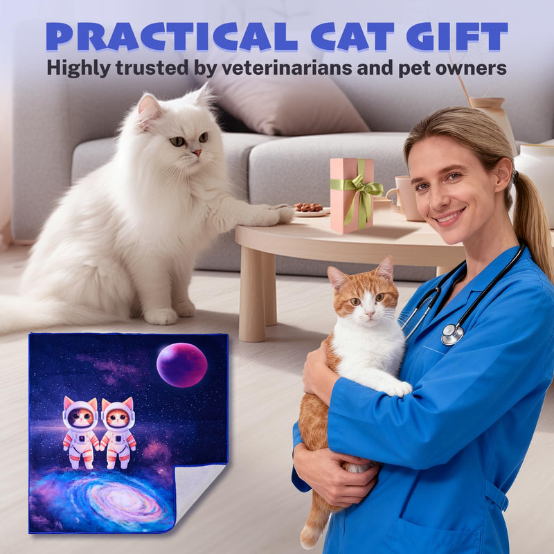19.7" Cat Wrap for Grooming Cat Pets Rabbit Cats Wrap for Cutting Nails Cat Restraint for Nail Clipping Self Adhesive Blanket Restraint Clothes for Cats 19.7inch - PawsPlanet Australia