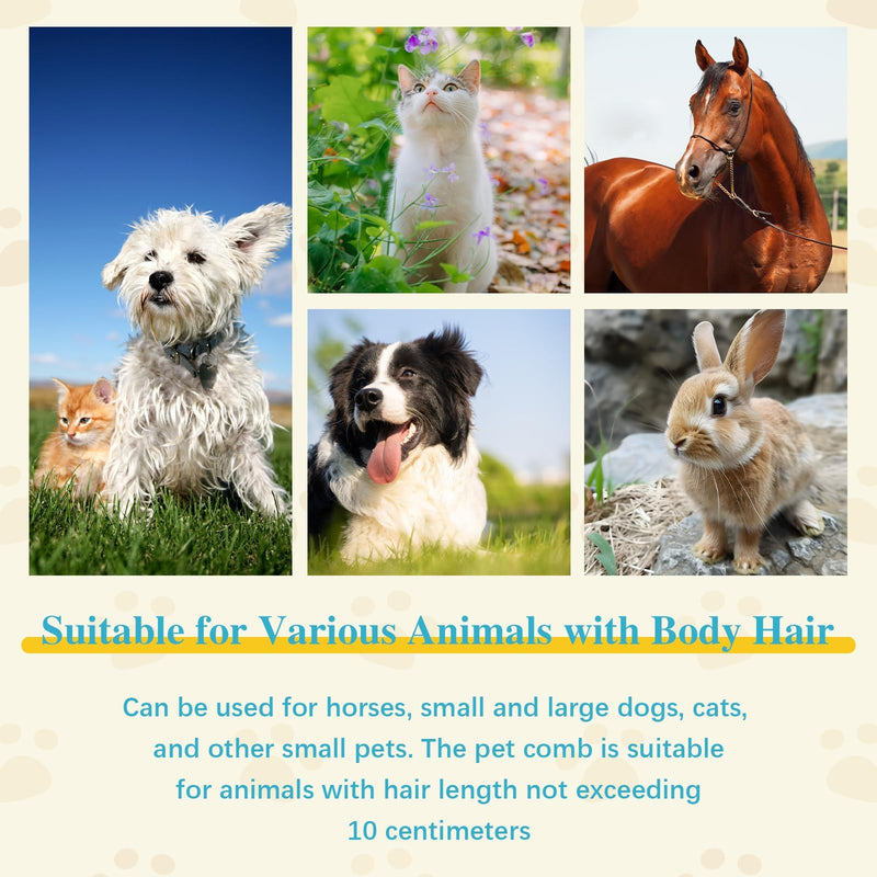2025 Upgrade Deshedting Dog Brush & Cat Brush - Dog Undercoat Brushs with Comfort Grip, Pet Hair Removal Tool for Shedding - Fits Short Hair Pets (4 Inches) - PawsPlanet Australia