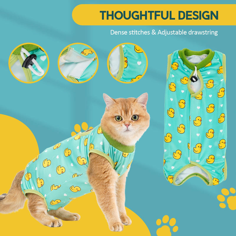 Avont Cat Recovery Suit -Kitten Onesie for Cats After Surgery Bundle with 3-in-1 Cat House for Indoor Cats