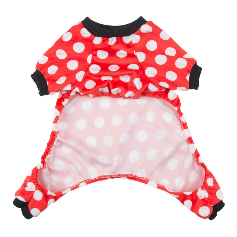 CuteBone Dog Pajamas Dots Dog Apparel Dog Jumpsuit Pet Clothes Pajamas Puppy Clothes P65L Large Polka Dots