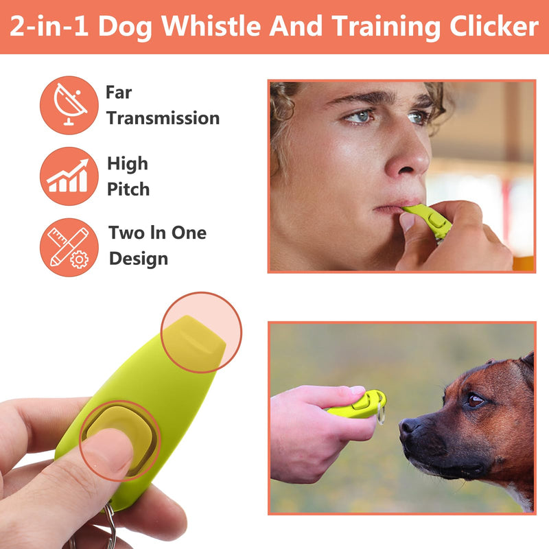 BARKIE Dog Training Kit - Treat Pouch, Pet Training Fanny Pack, 2 Puppy Training Clickers, Ultrasonic Silent Whistle, 2-in-1 Whistle Clicker, Clicker Training Guide Booklet, Dog Poop Bag (Black) Black - PawsPlanet Australia