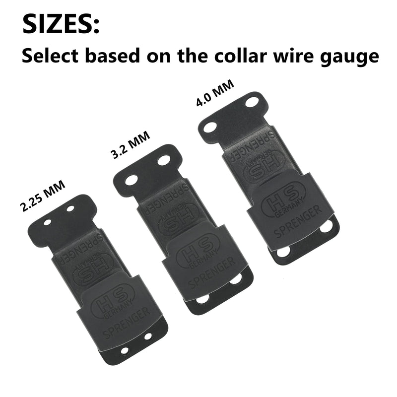 Herm Sprenger Black Stainless Steel ClicLock Buckle Quick Release Fastener for Dog Training Prong Collar for Small Medium Large Dogs Made in Germany (2.25mm) 2.25mm - PawsPlanet Australia