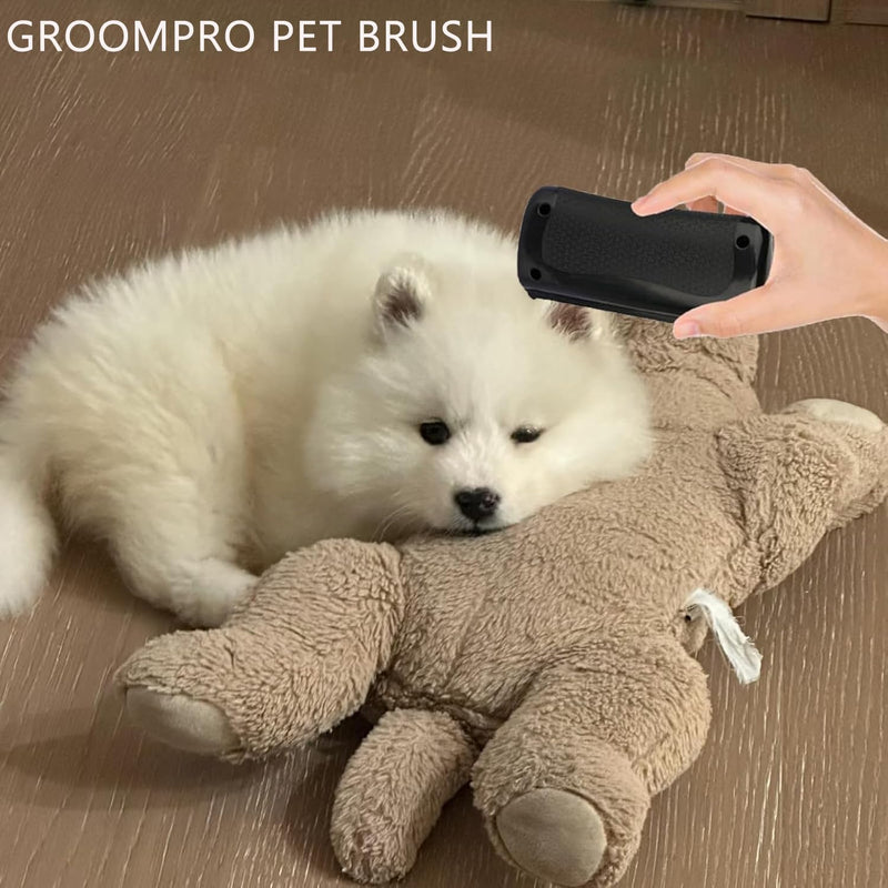 Groompro Deshedding Brush for Pets – Rhykin Shedding & Grooming Tool for Cats, Dogs, Rabbits, and Horses – Effective Pet Hair Removal Supply - PawsPlanet Australia