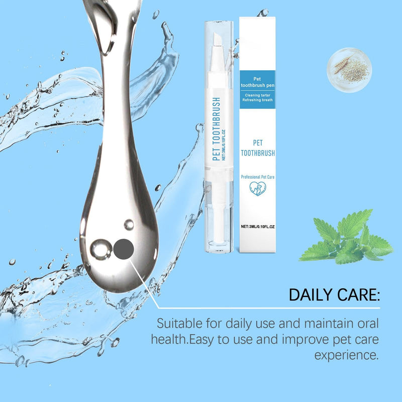 Cat Cleaning Pen, Puppy Tooth Cleaning Pen, Ergonomic Toothbrush Pen for Pets, Mouth Restoration, Whitening Gel, Pet Teeth Cleaning Pen