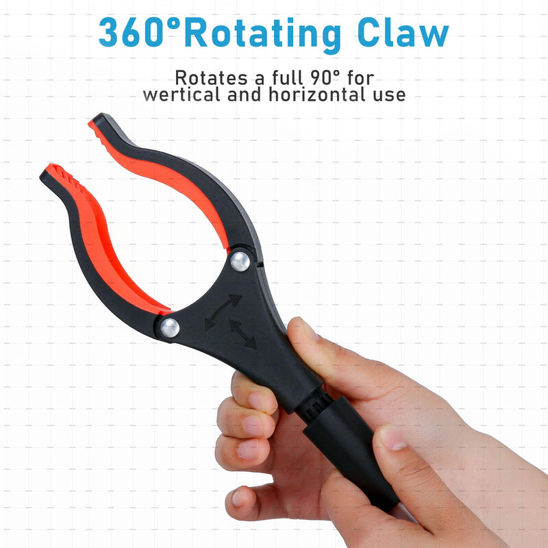 Grabber Reacher Tool, 32" Grabbers for Elderly, Lightweight Extra Long Handy Trash Claw Grabber, Mobility Aid Reaching Assist Tool for Trash Pick Up, Nabber, Litter Picker, Arm Extension (Orange3) Orange3