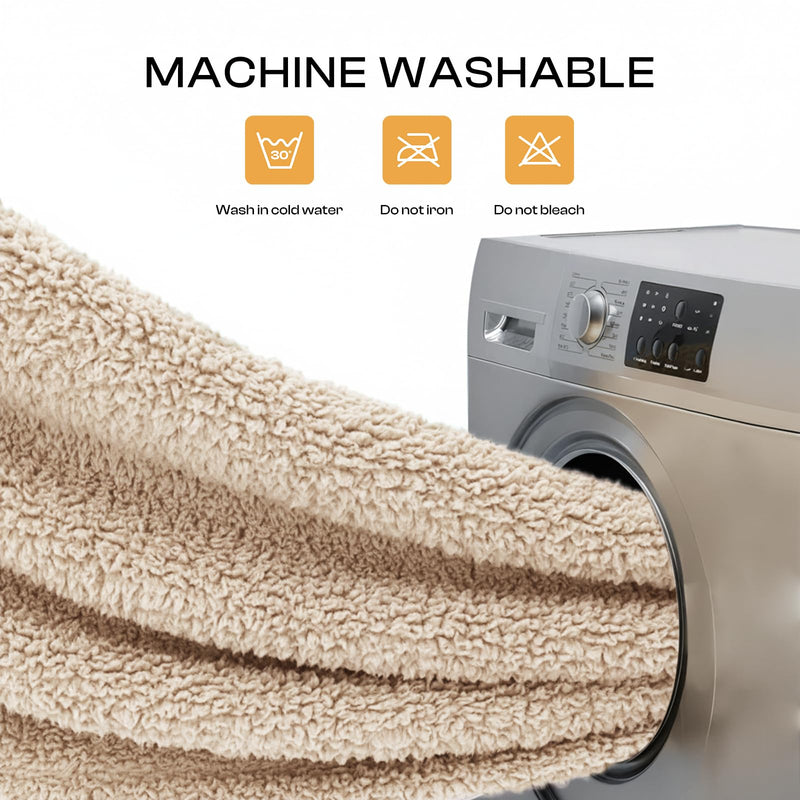Luciphia 1 Pack 3 Calming Dog Blanket Fluffy Premium Fleece Pet Blankets Soft Sherpa Throw for Dogs Puppy Cat Grey/Beige/HazeBlue Large (41" x31") Large (Pack of 3) - PawsPlanet Australia