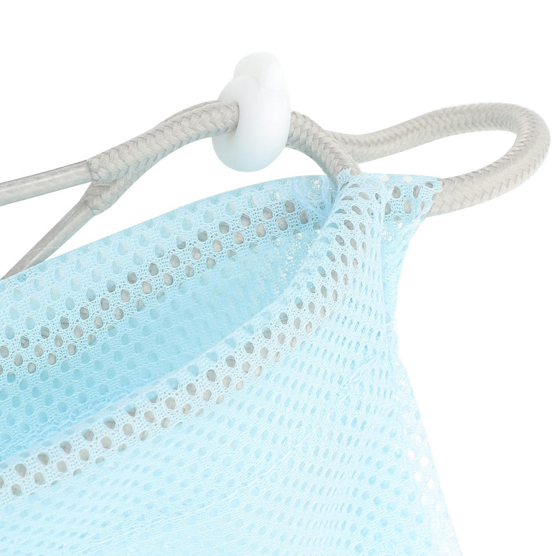 Cat washing bag made of polyester mesh with high breathability and easy drying. Adjustable bathing and securing pocket for protection during bathing. Random color.