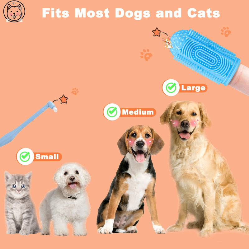Dog Toothbrush Finger Toothbrush Cat Toothbrush 6Pack Dog Tooth Brushing Kit Dog Finger Toothbrush for Dog Teeth Cleaning&Dog Dental Care Dog Tooth Brush Puppy Tooth Brushing Kit - PawsPlanet Australia