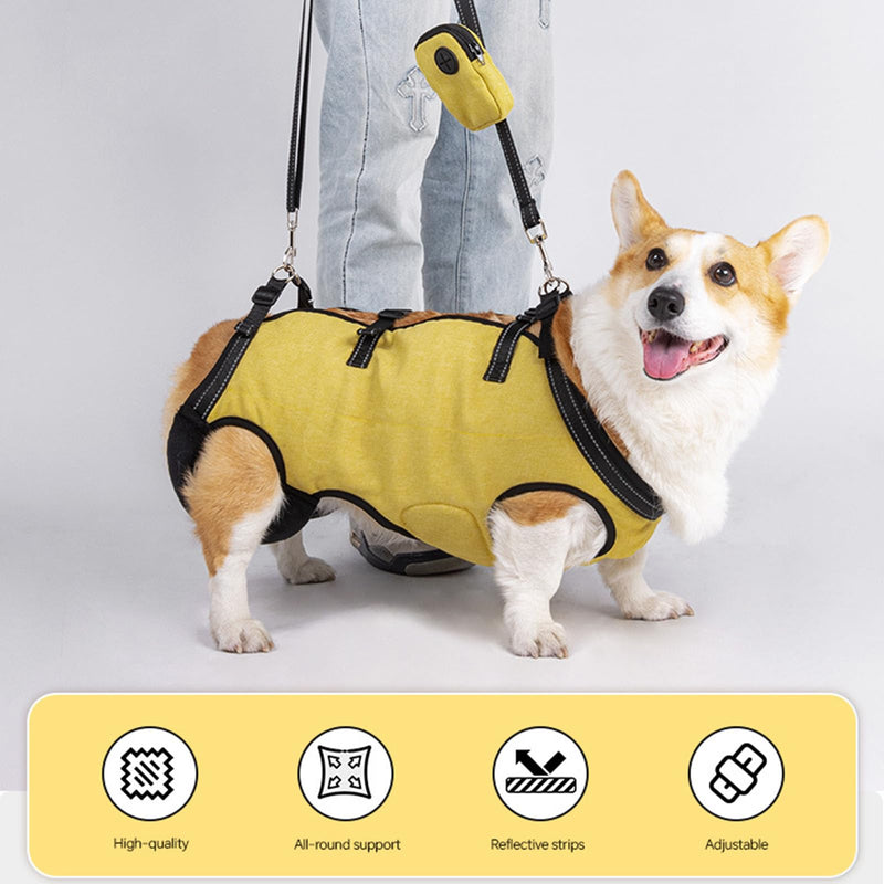 Full Body Support Dog Lift Belt with Ergonomic Constructions for Older Dogs with Shock Absorption and Adjustable Belt Shock Absorption Strust Harness