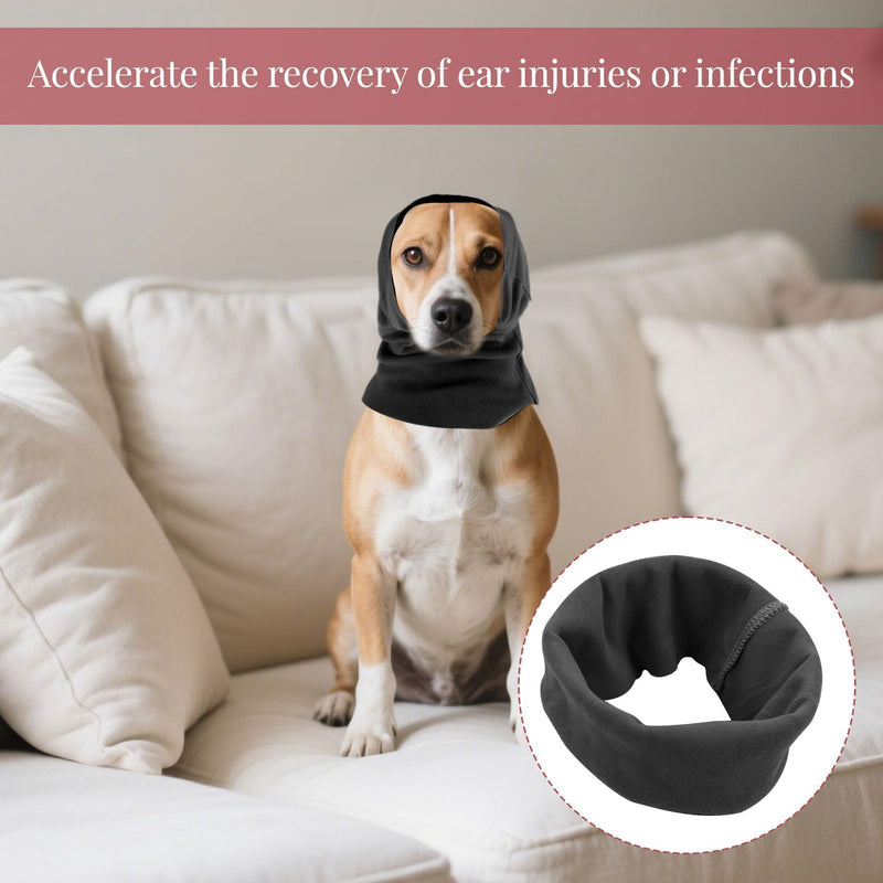 2PCS Dog Ear Defenders & Protectors for Bath, Shower & Anxiety Relief (Cat & Dog, Pink & Black)