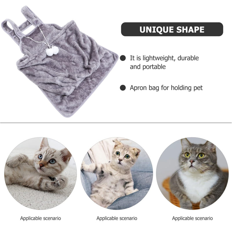 ULTECHNOVO Cat Carrier Apron - Hands-Free Pet Sling Pouch for Small Dogs & Kittens, Soft Plush Sleeping Bag with Shoulder Strap for Indoor Comfort & Outdoor Travel - PawsPlanet Australia
