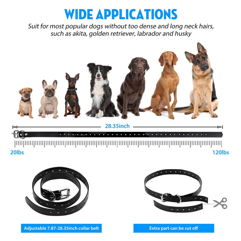 iMounTEK Shock Collar for Dogs, Bark Collar with Remote, Dog Training Collar w/3 Modes, Up to 2600Ft Remote Range, 0~99 Shock Levels, 3 Channels, for Small Medium Large Dog (Collar with Remote) - PawsPlanet Australia