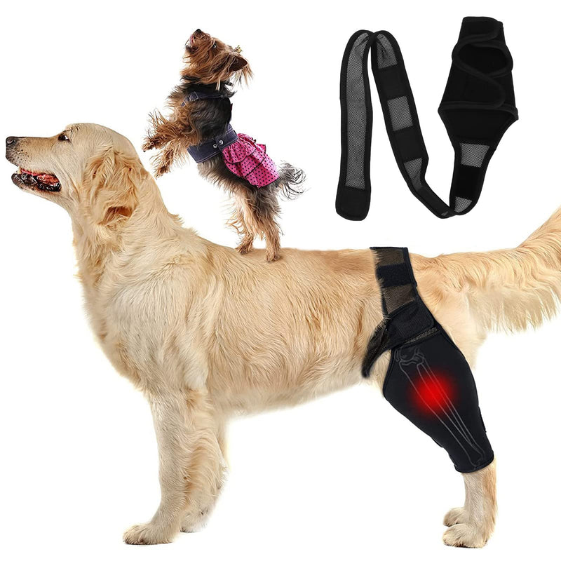 Dog Elbow Brace Protector Pads, Elbow Support Compression Wrap Knee Brace for Dogs Canine Elbow and Shoulder Support, Dysplasia, Arthritis, Elbow Calluses, Pressure Sores, Shoulder Dislocation(M) - PawsPlanet Australia
