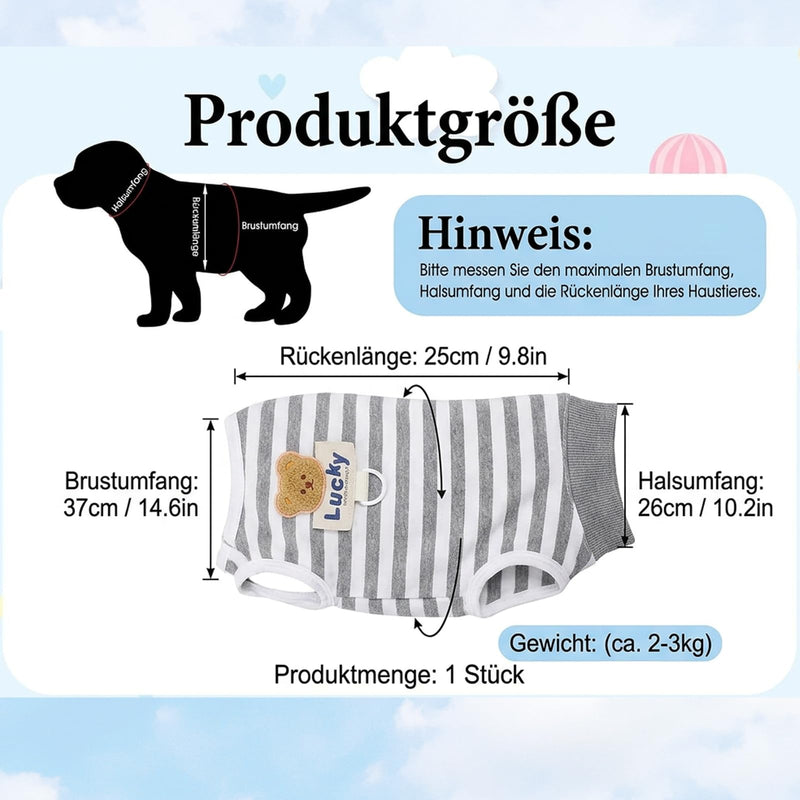 Dog bodysuit after surgery (female/male), surgical bodysuit for spaying (female), recovery suit for wound protection and skin irritations