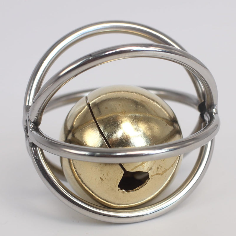 Heavy Duty Stainless Steel Bird Toy for Large Parrots - Chew-Proof Foraging Ball with Bell for Macaws, Cockatoos, African Greys (Large) - PawsPlanet Australia