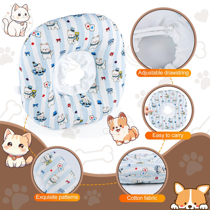 Elizabethan Adjustable Dog Collar, Elizabethan Breathable Cat Collar, Elizabethan Soft Dog Collar for Neck Circumferences Including 27 to 36 cm, Elizabethan Collar Soft Dog