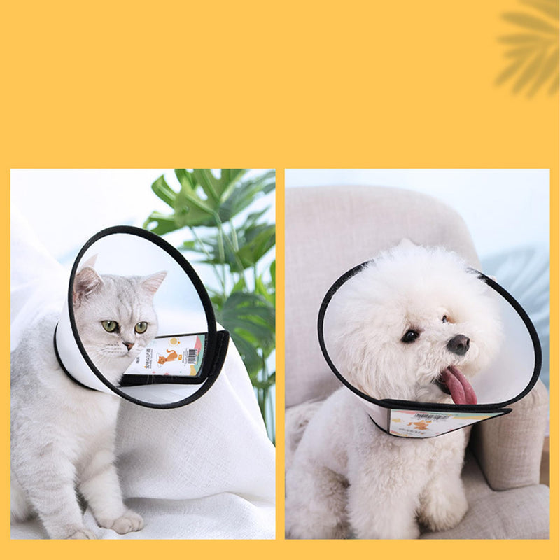 SUQ Pet Cone Recovery, Cone Adjustable Elizabeth Protective Collar, Anti-Bite Lick Safety Neck Cover, for after Surgery Wound Healing, Trimming Nails, Neck circumference 42-46cm, About 50 pounds (39-43 cm) neck circumference